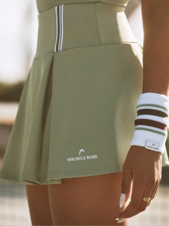 Veronica Beard Dresses & Skirts - Veronica Beard HEAD Deuce Pleated Tennis Skort XS Sage Green Athletic Golf Mini